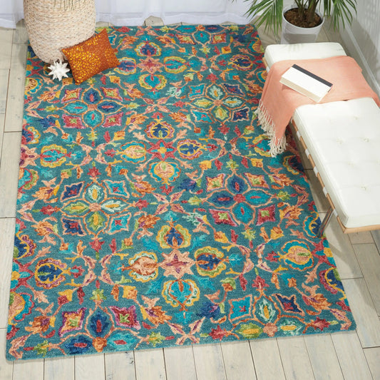 Vibrant VIB08 Teal Rug RS