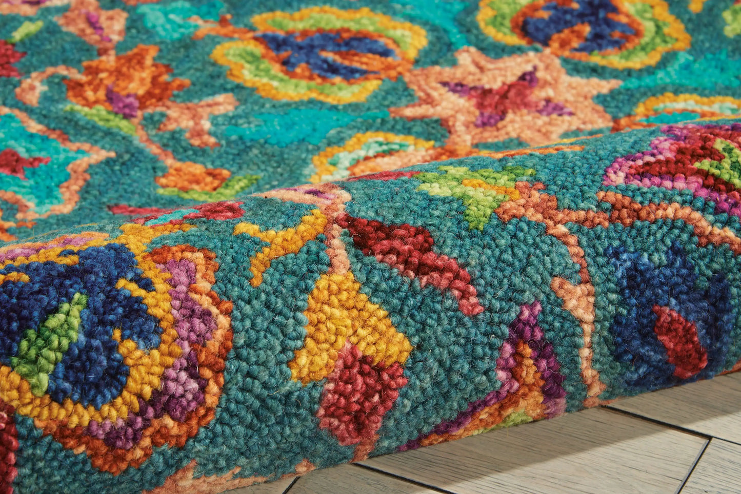 Vibrant VIB08 Teal Rug RS