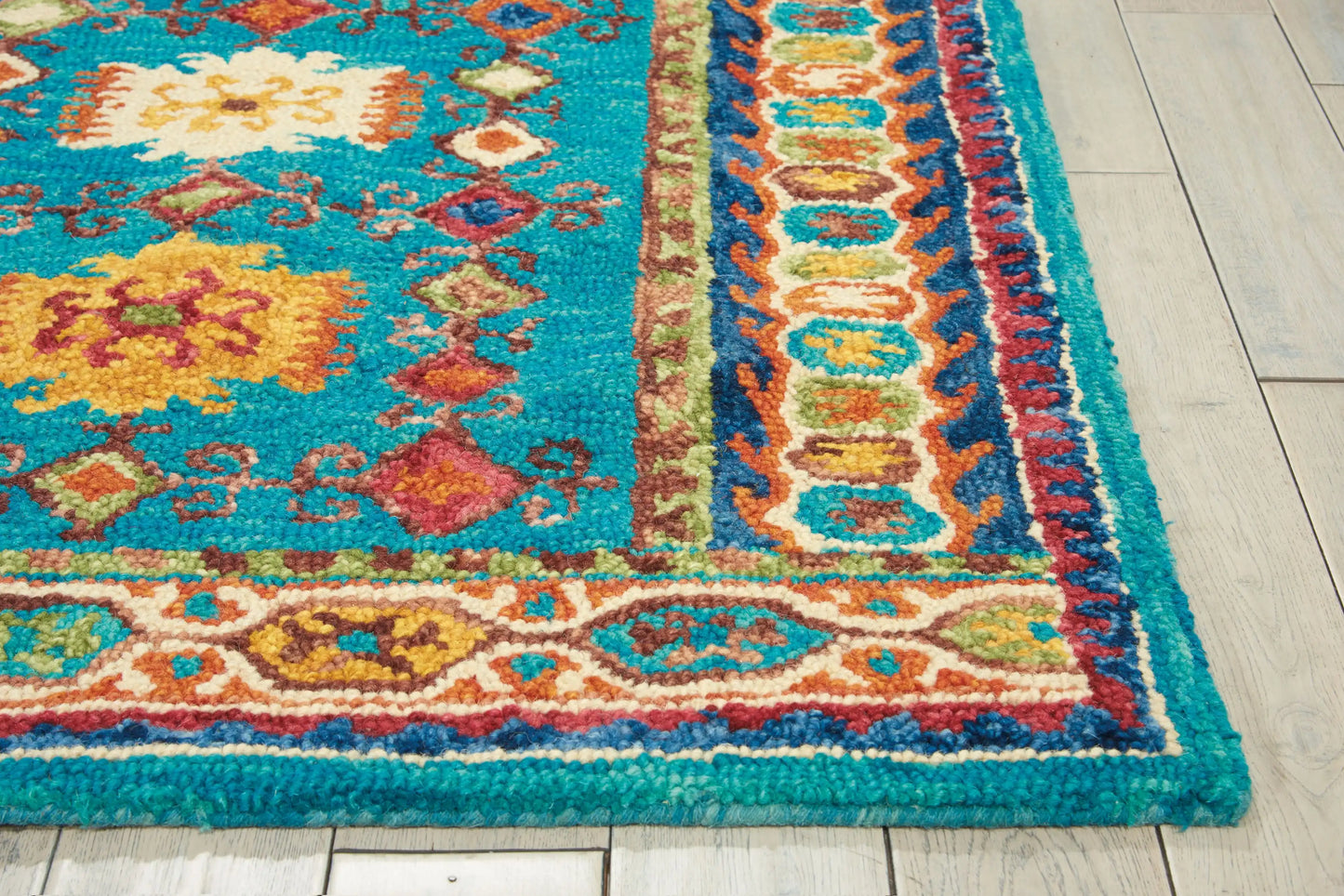 Vibrant VIB09 Teal Rug RS