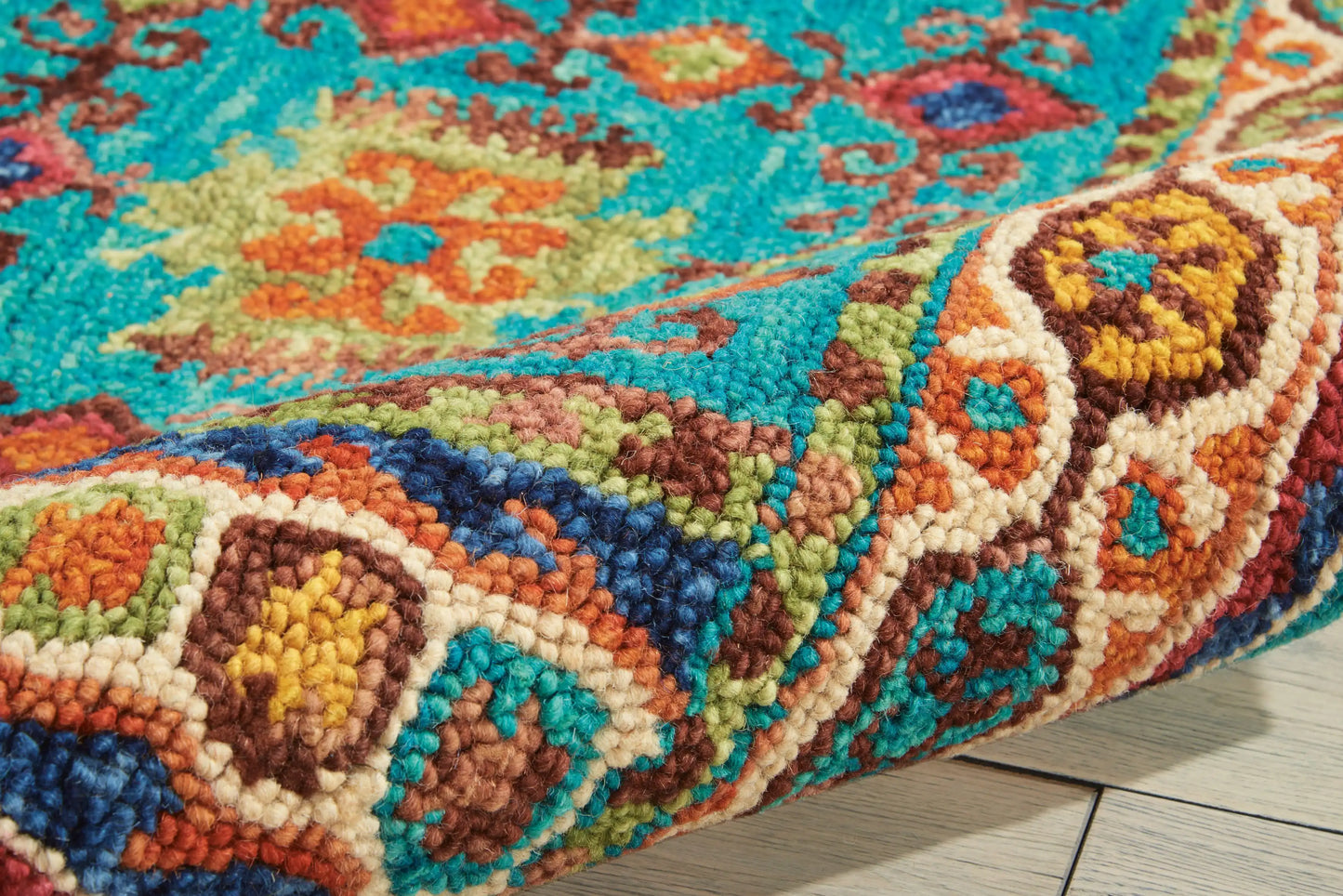 Vibrant VIB09 Teal Rug RS
