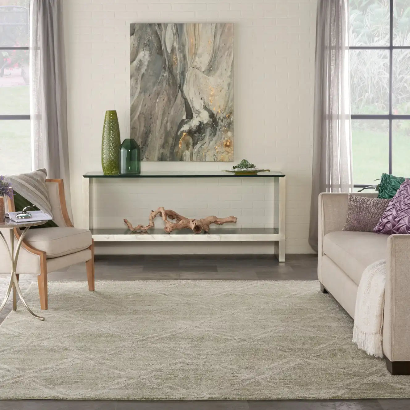 Venosa VSN01 Green Ivory Rug RS