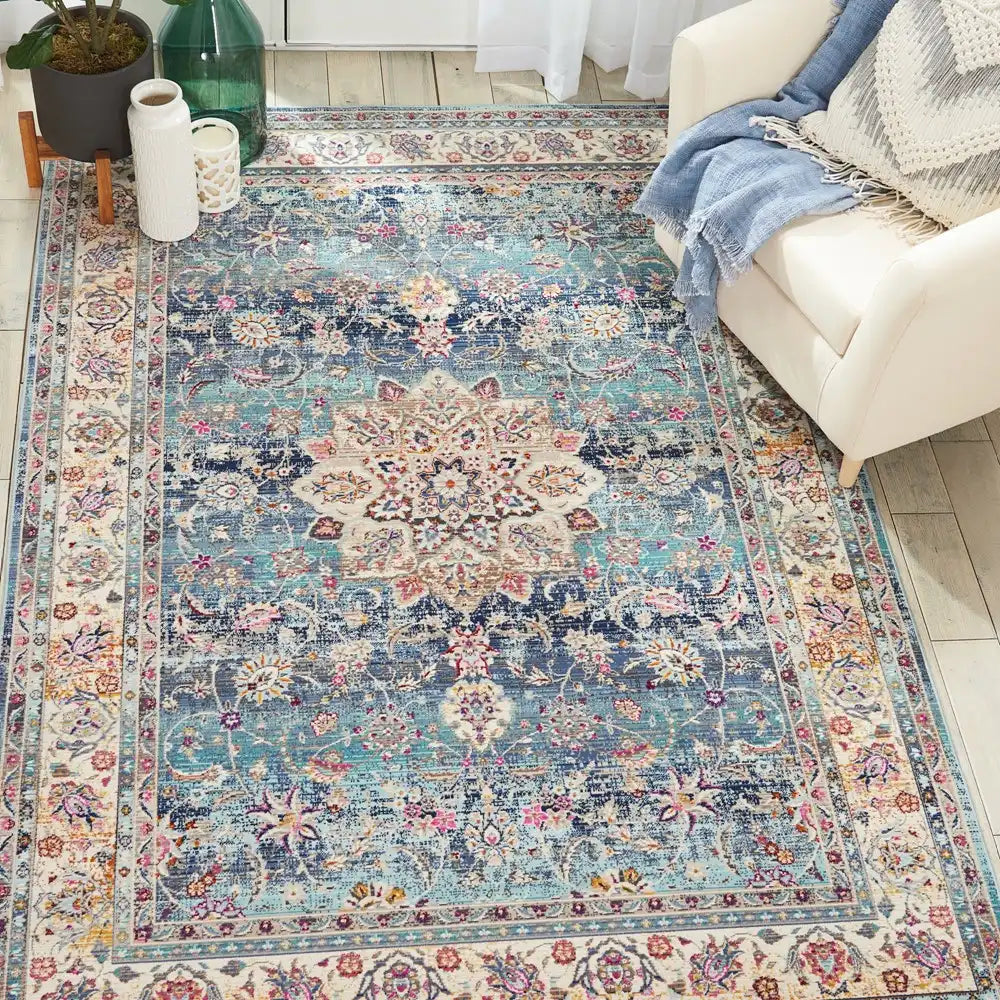 Kashan Blue Rug Vintage Kashan VKA01 Blue Rugs - Buy VKA01 Blue Rugs Buy from The Rug ...