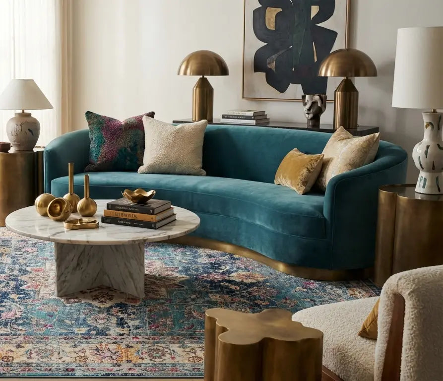 Vintage Kashan VKA01 Blue Rug RS