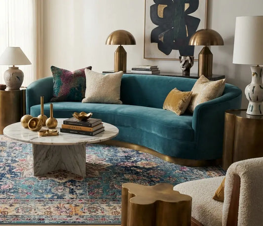 Vintage Kashan VKA01 Blue Rug RS