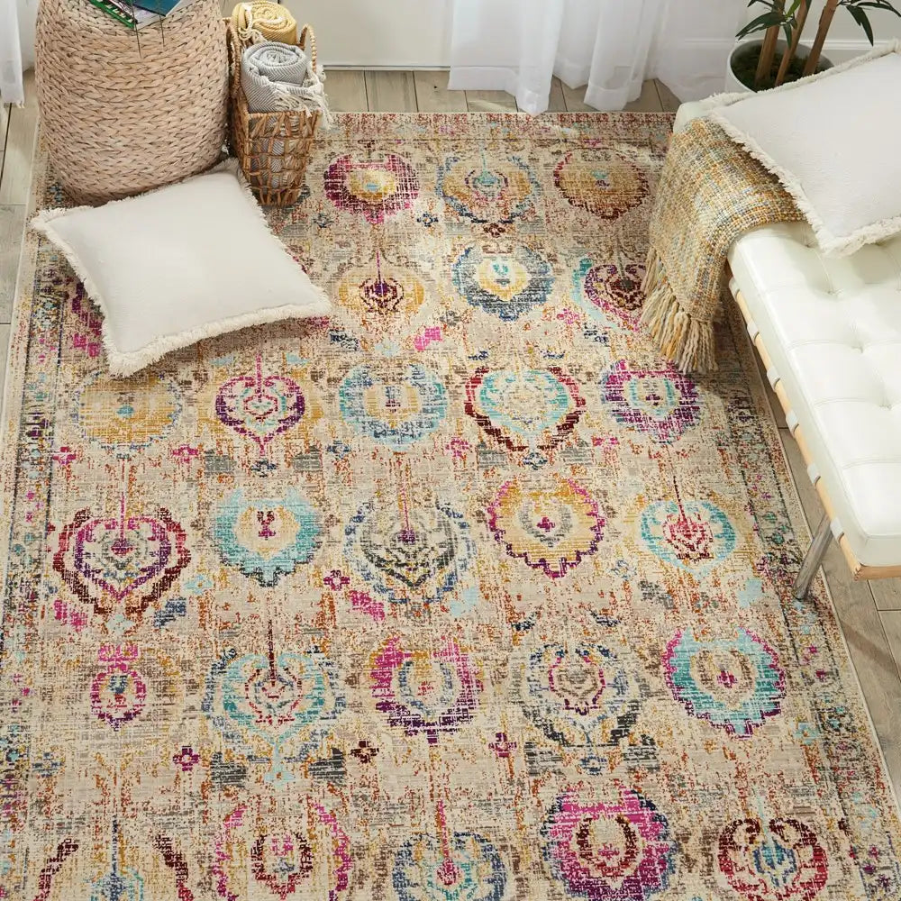 Vintage Kashan VKA04 Ivory Multi Rug RS