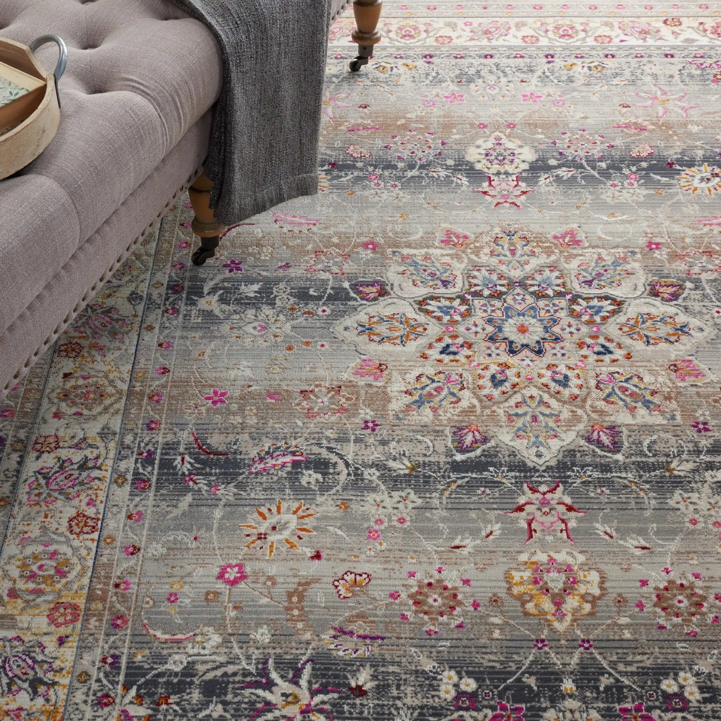 Vintage Kashan VKA01 Grey Rug RS