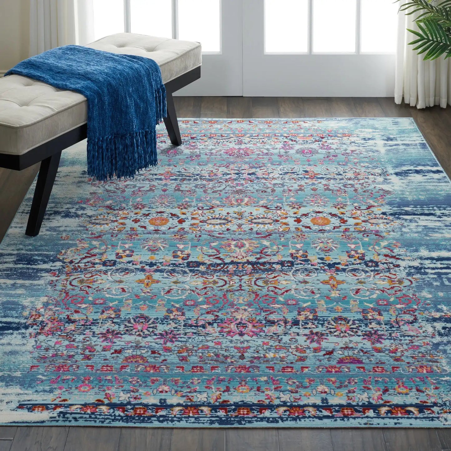Vintage Kashan VKA02 Blue Rug RS