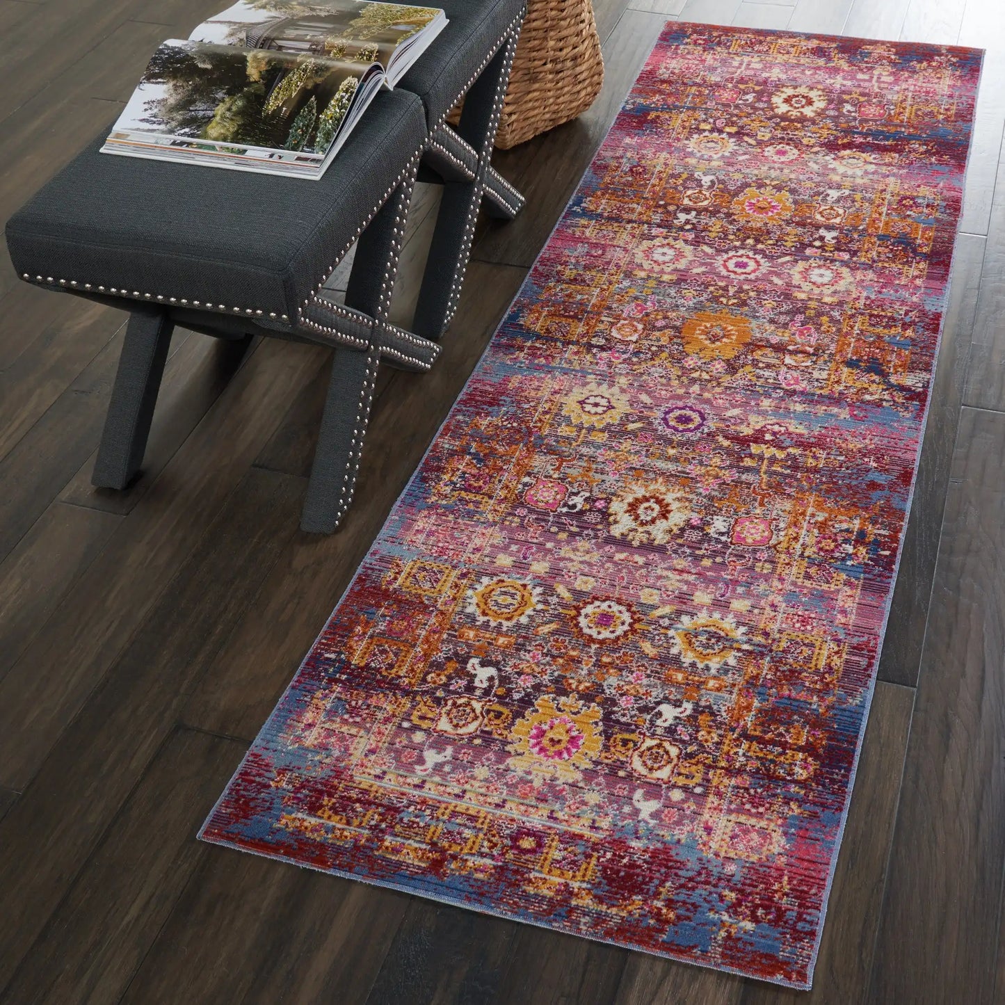 Vintage Kashan VKA03 Red Multi Rug RS