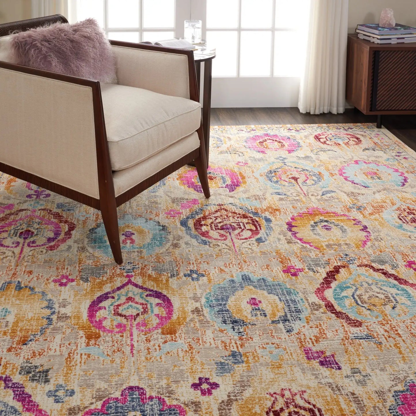 Vintage Kashan VKA04 Ivory Multi Rug RS