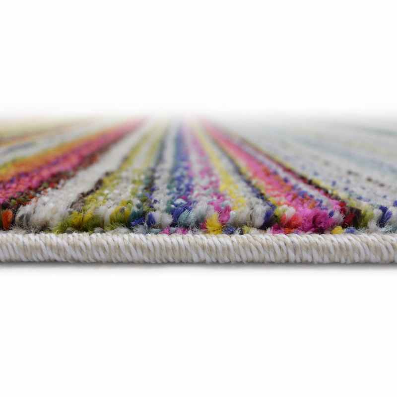 Villa Stripe Modern Rugs in Multi