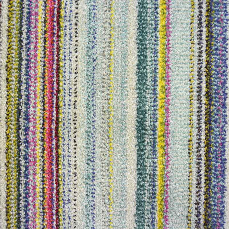 Villa Stripe Modern Rugs in Multi