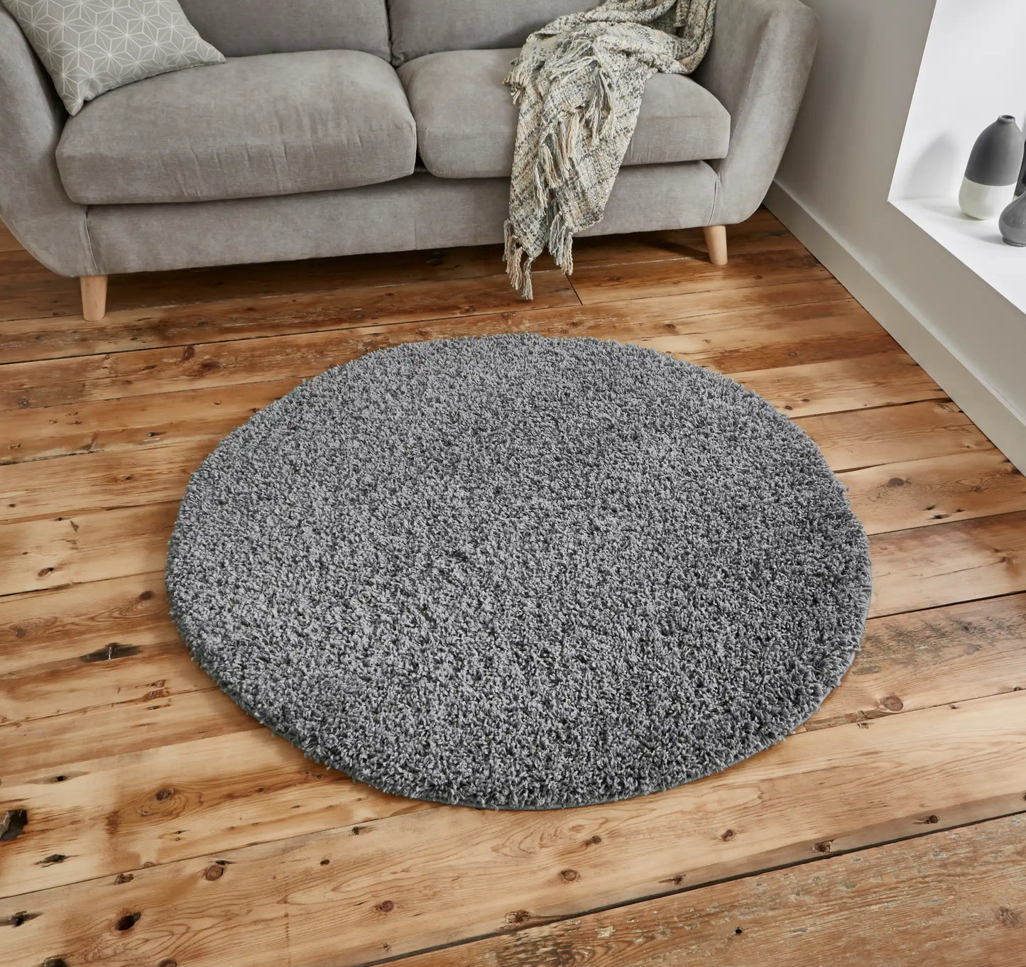Vista - Plain 2236 Grey Rug RS