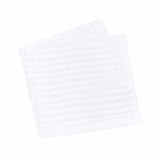 Waffle Cotton Plain Bath Towels By Peri Home in White