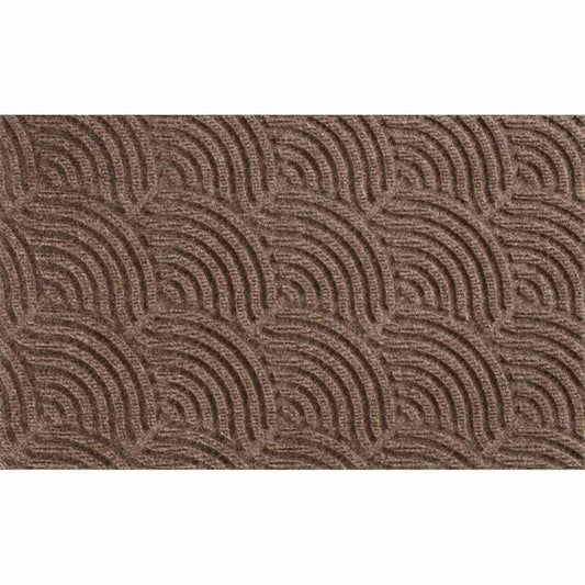 Dune Waves Scraper Doormats in Taupe Brown