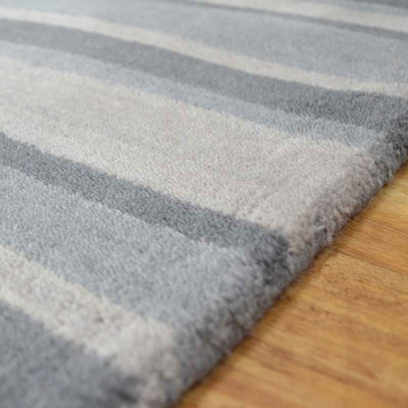 Windsor Stripe Rugs in Grey