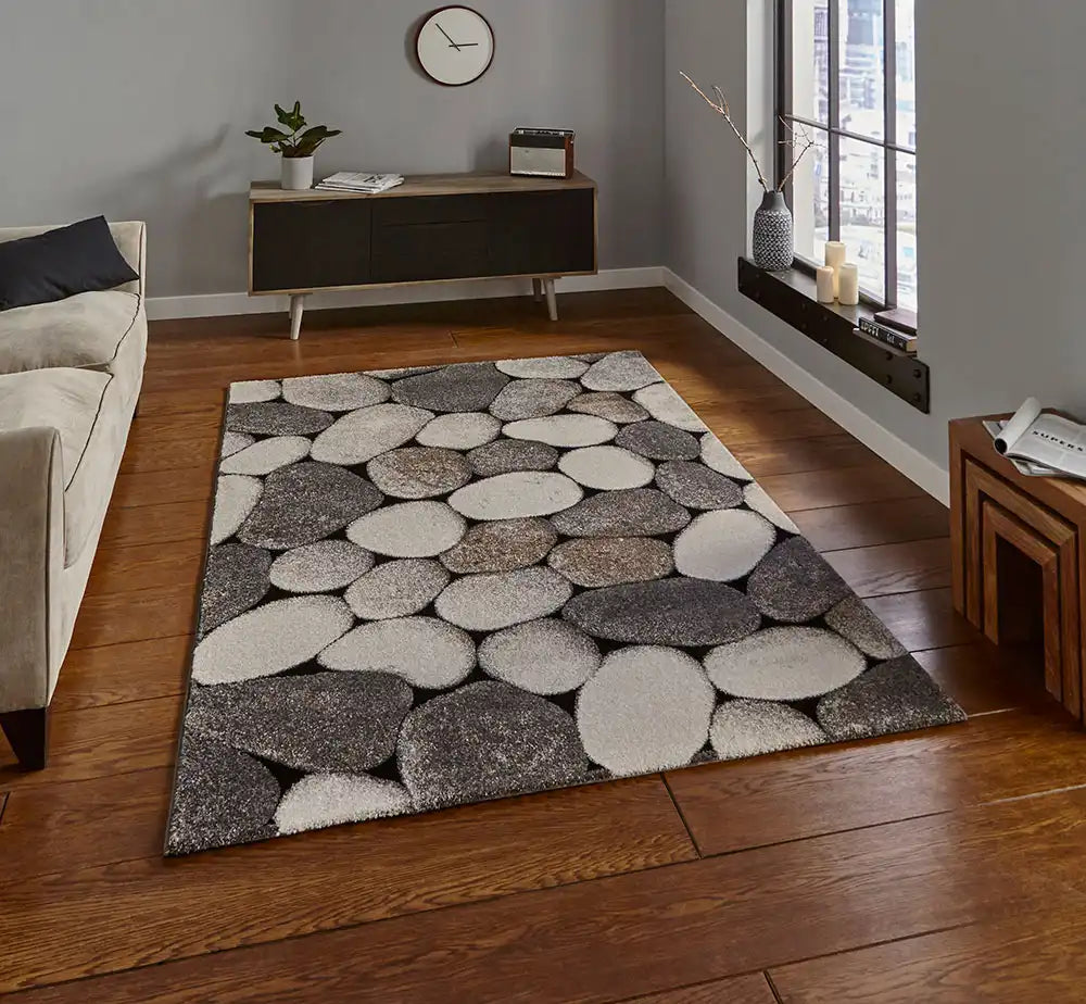 Woodland Think 2099 Cream Grey Rug RS