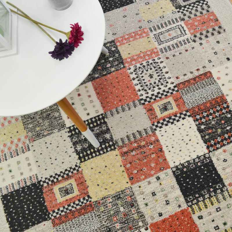 Woodstock Patchwork Rugs 32036 6324 in Beige Multi