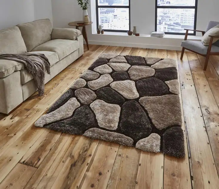 Noble House Pebbles 5858 Beige Brown Rug RS