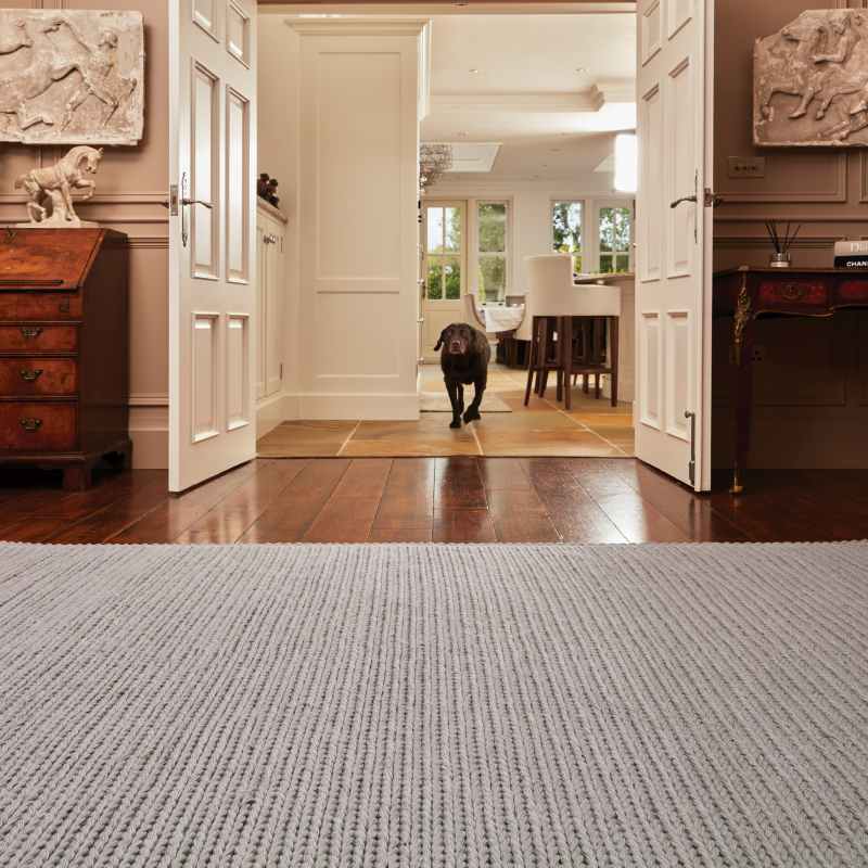 Chunky Cable Rug Cable Chunky Knitted Wool Rugs in Warm Grey – The Rug Seller
