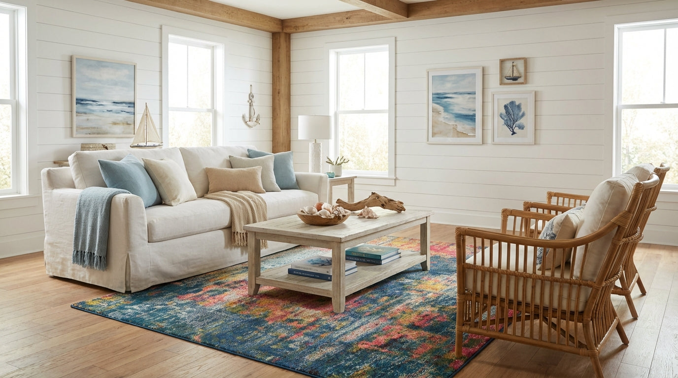 Celestial CES09 Blue Yellow Rug RS