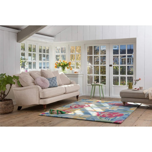 Tulips Laura Ashley China Blue 082208 Rug