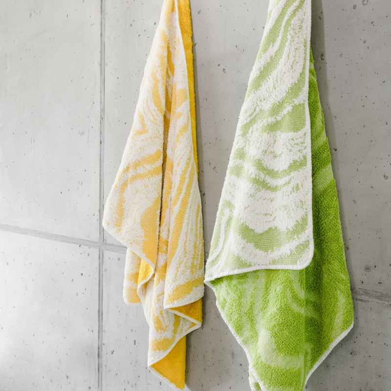 Fogo Egyptian Cotton Towels by Designer Abyss & Habidecor in Apple Green