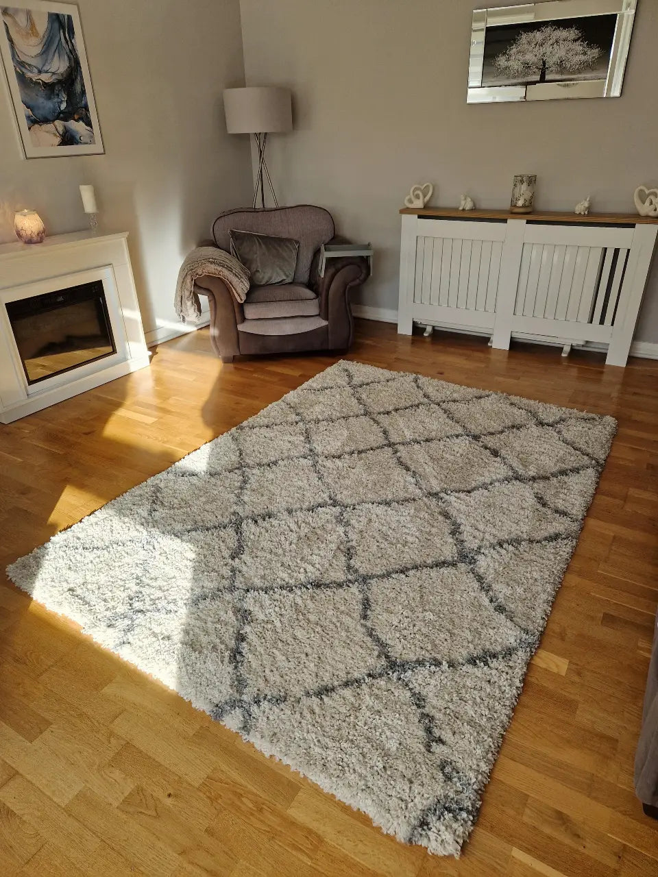 Scandi Berber G257 Cream Grey Rug RS