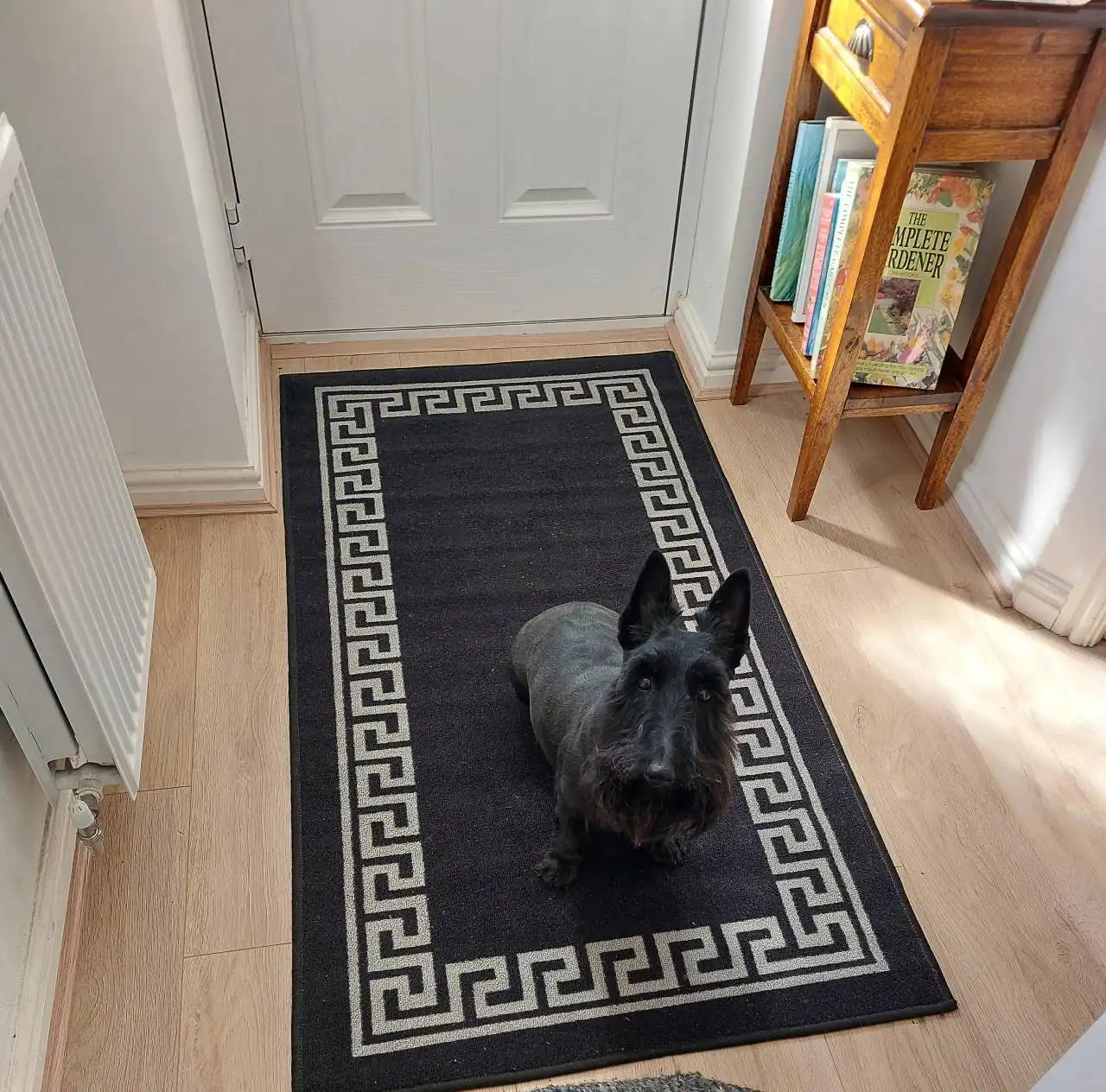 Washable Gel-Back Havana 413 Black Rug
