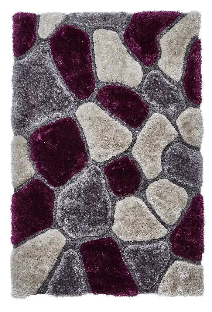 Noble House Pebbles 5858 Grey Purple Rug RS