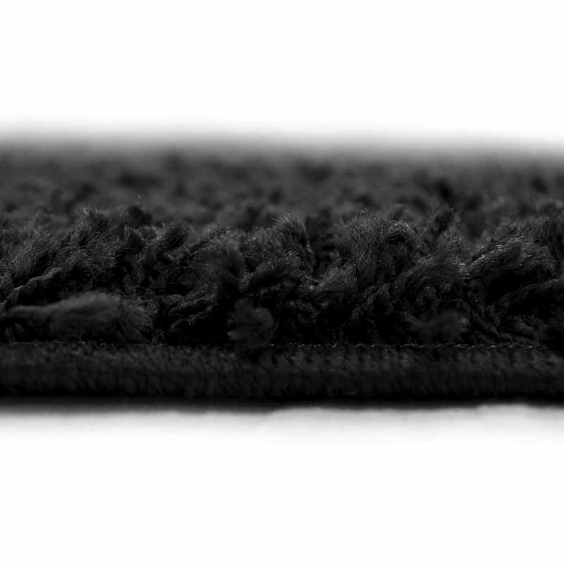 Jazz Rug Jazz Shaggy Plain Modern Rugs in Black – The Rug Seller