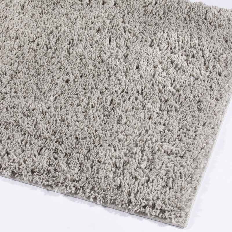 Larissa Washable Plain Shaggy Rug in Ghost Grey