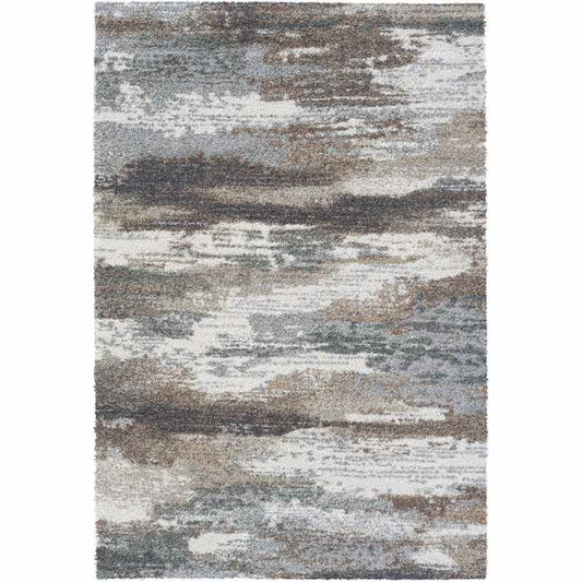 Mehari 23381 6747 Wilton Abstract Rug in Charcoal Grey