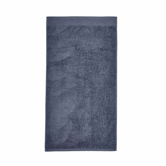 Noi Plain Cotton Bamboo Towel in Denim Blue