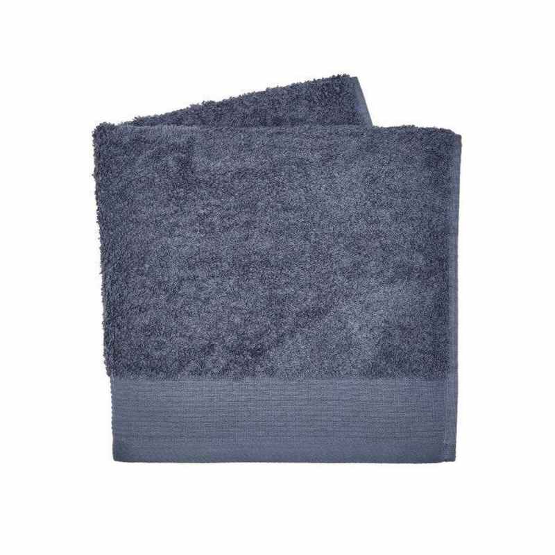 Noi Plain Cotton Bamboo Towel in Denim Blue