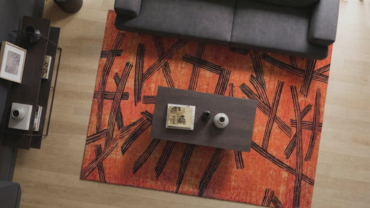 KANJI GINGER CHOCOLAT 2069 Washable and Indoor/Outdoor