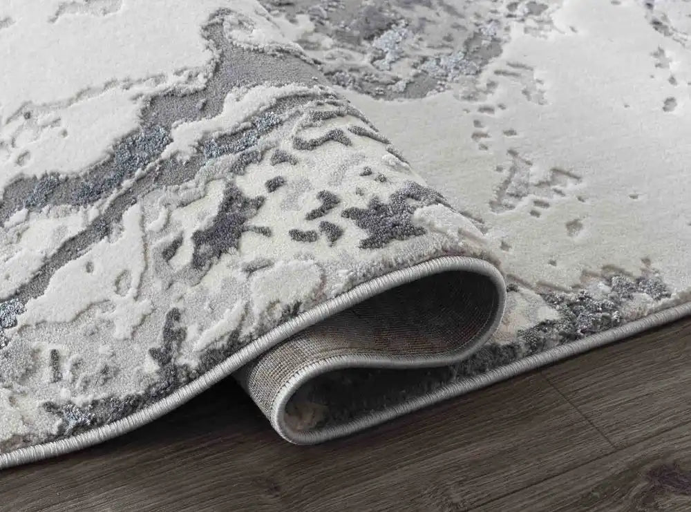Emperor 325 Picasso Silver Rug