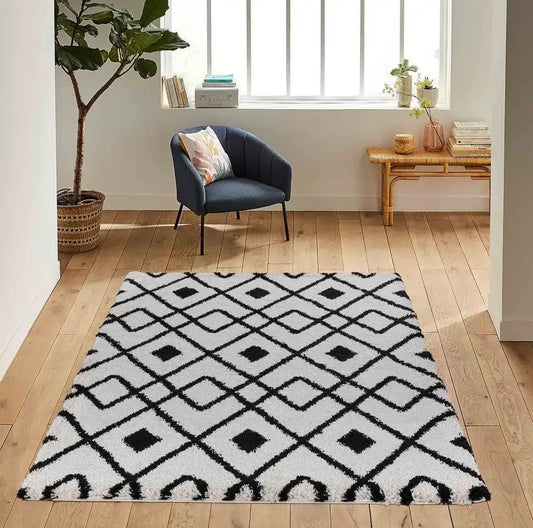 Marrakesh Serdim 530 Distorted Checkered stone Rug