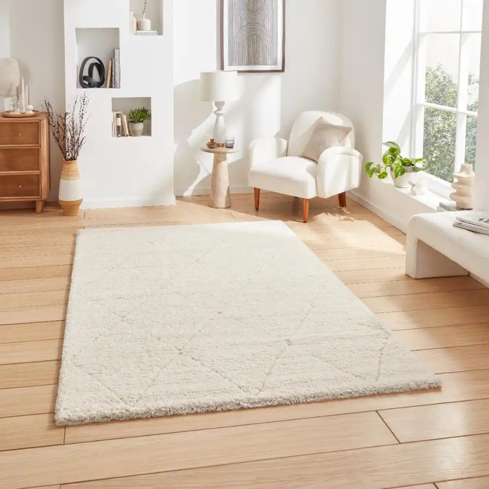 Ideal Shaggy 80260 Cream Rug RS