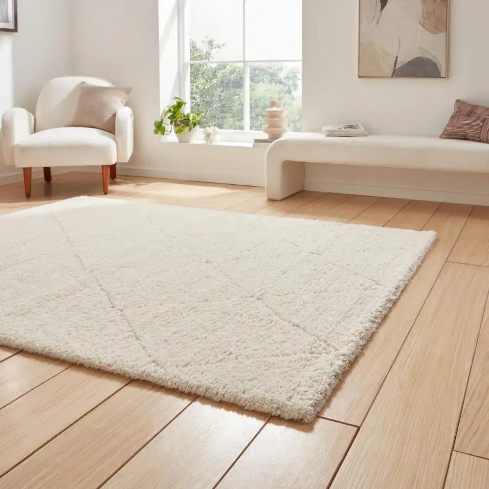 Ideal Shaggy 80260 Cream Rug RS