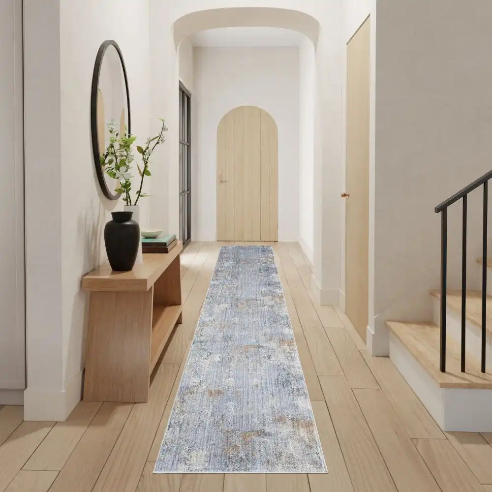 Abstract Hues ABH01 Grey Blue Rug RS