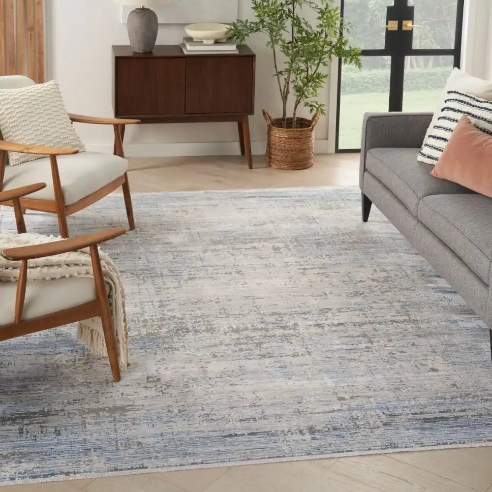 Abstract Hues ABH02 Blue Grey Rug RS