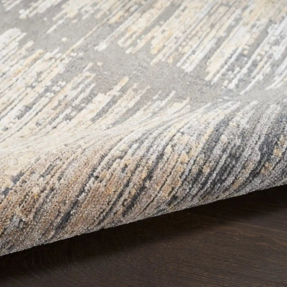 Abstract Hues ABH03 Grey Gold Rug RS