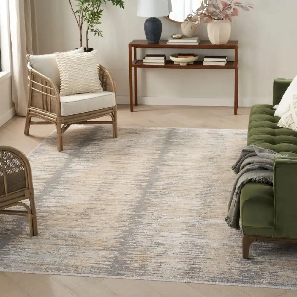 Abstract Hues ABH03 Grey Gold Rug RS