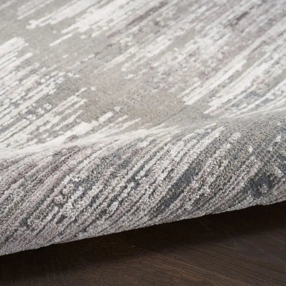 Abstract Hues ABHo3 Grey White Rug RS
