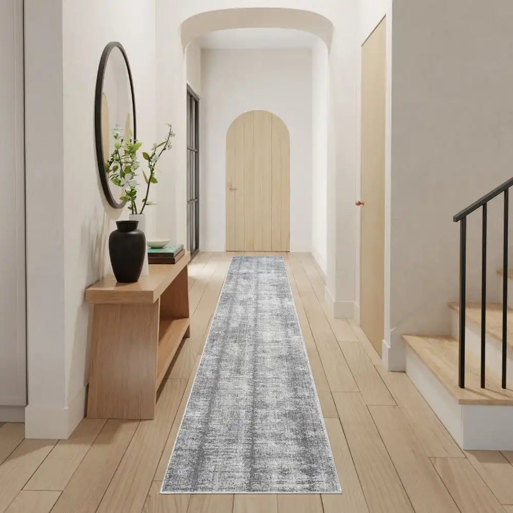 Abstract Hues ABHo3 Grey White Rug RS