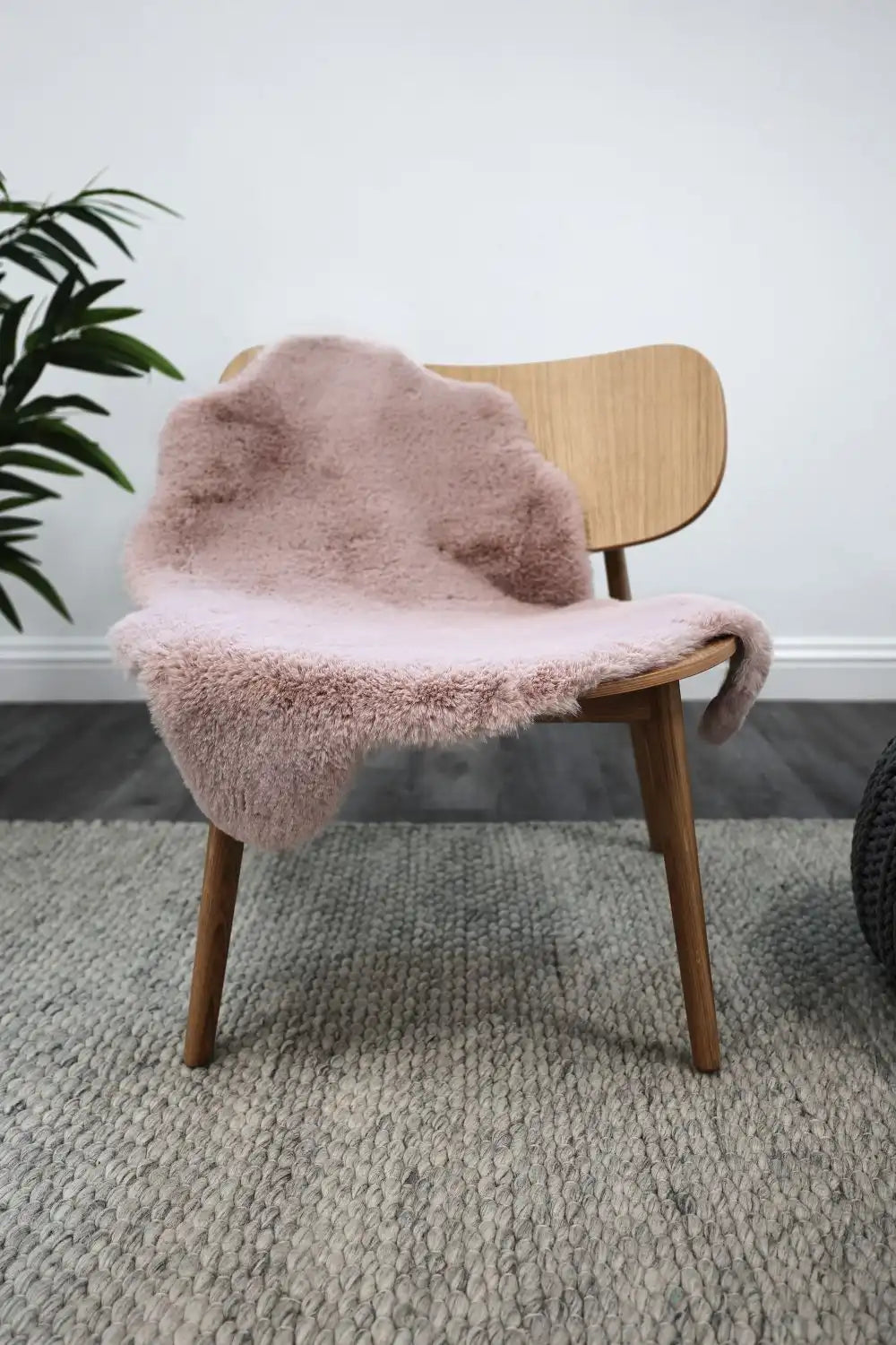Luxury Faux Fur Melrose Blush Rug RS