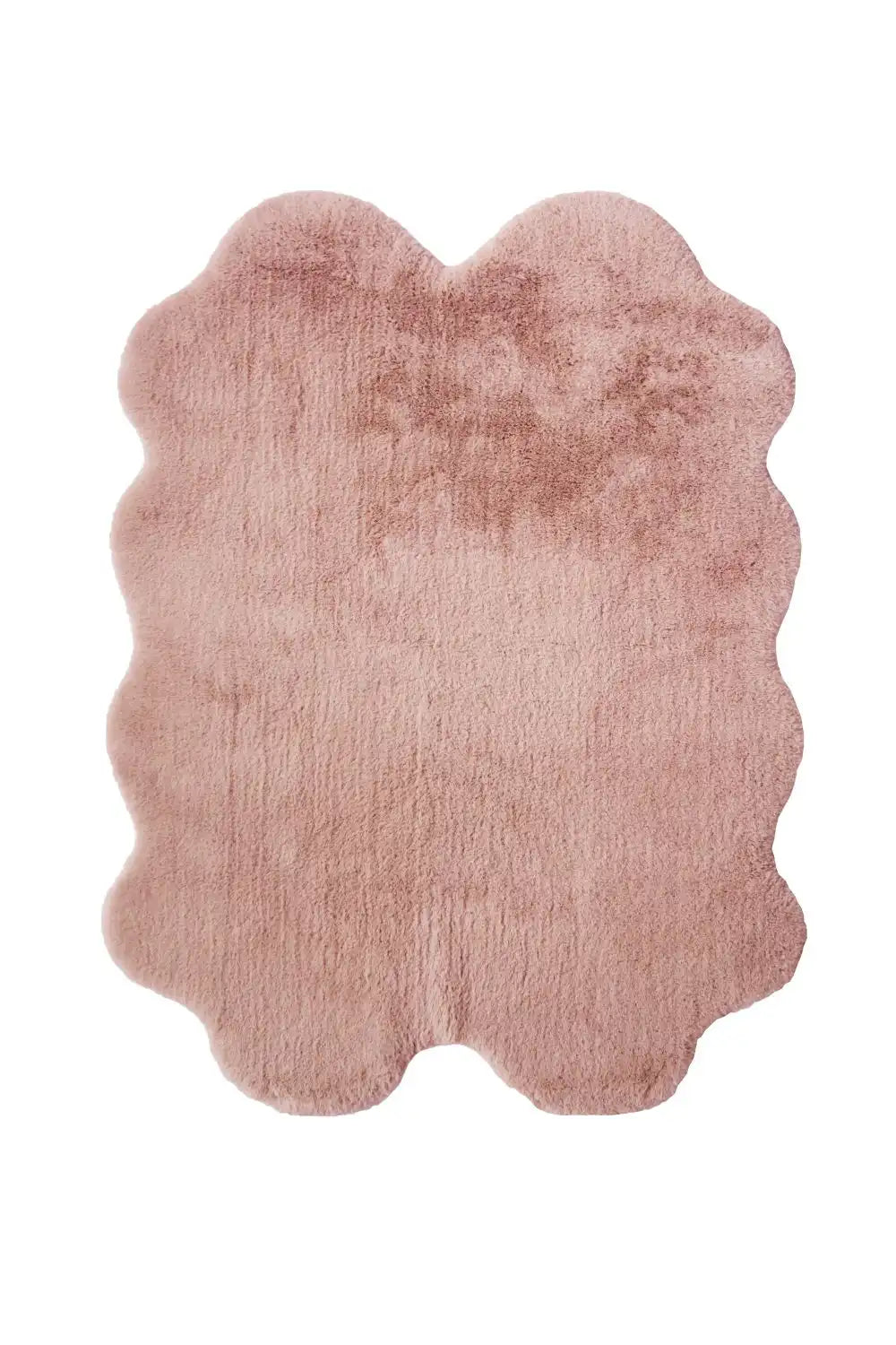 Luxury Faux Fur Melrose Blush Rug RS