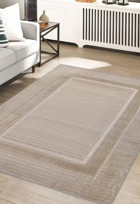 Malmo Indoor Outdoor BORDER NATURAL Rug RS