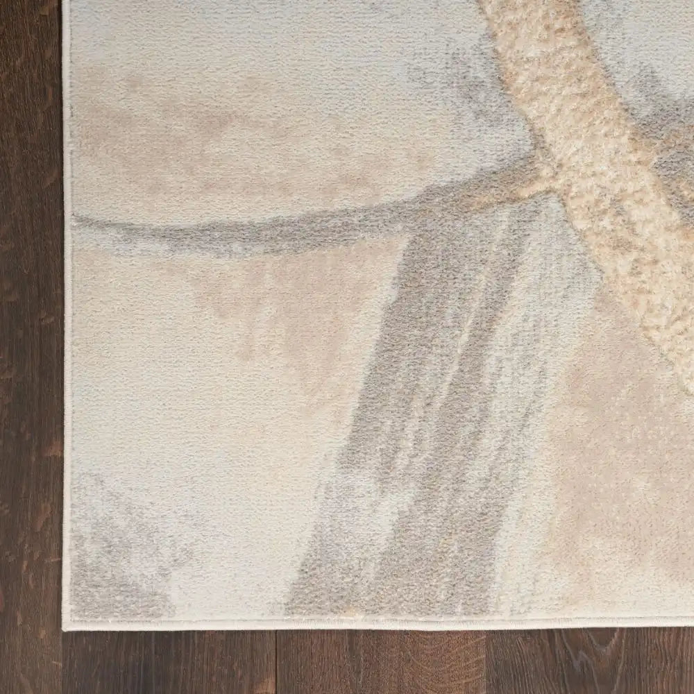 Brushstrokes BSK01 Beige Grey Rug RS