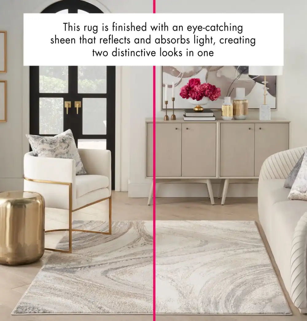 Brushstrokes BSK03 Cream Grey Rug RS